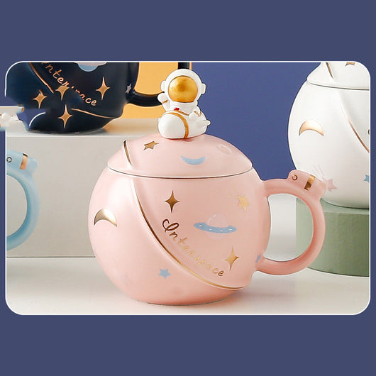 Taza Cerámica Astronauta con Diseño Planetario - Image 4