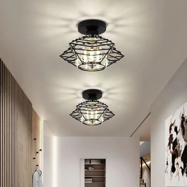 Lámpara de Techo LED Cristal Estilo Europeo Moderno