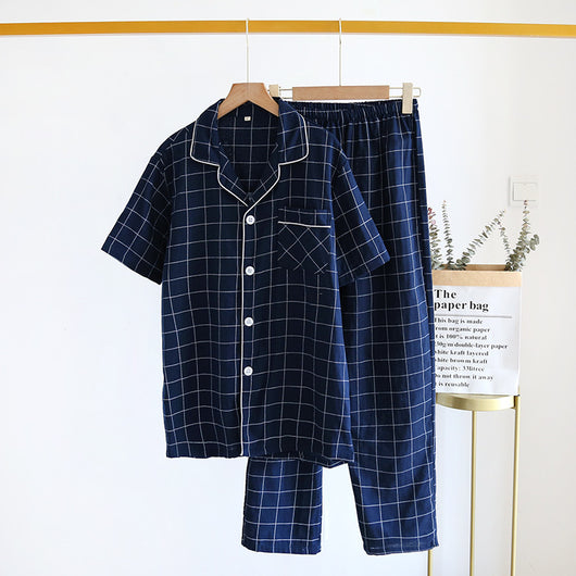 Pijama de Cuadros para Hombre - Conjunto Corto Cómodo - Image 2