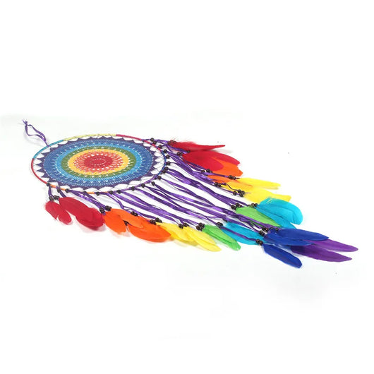 Pompones de Plumas Arcoíris 35cm | Decoración Bohemia Hecha a Mano para Habitaciones Infantiles - Image 12