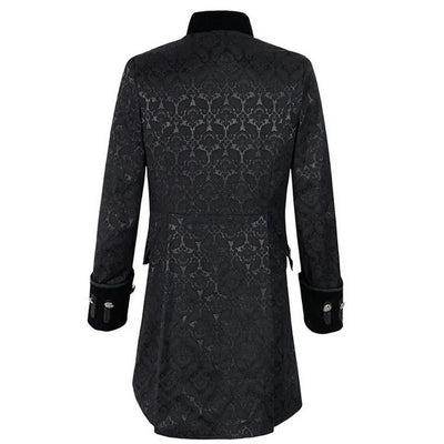 Esmoquin Punk Vintage con Cuello Alto y Doble Botonadura - Image 14