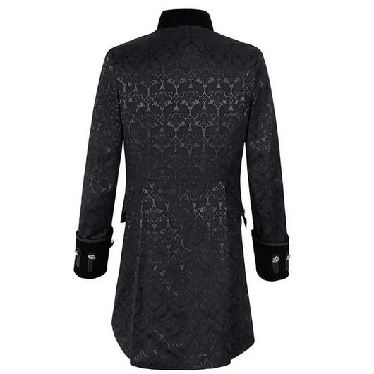 Esmoquin Punk Vintage con Cuello Alto y Doble Botonadura - Image 14