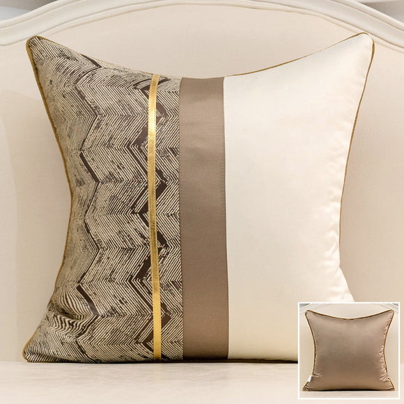 Almohada de Algodón con Patrón Geométrico