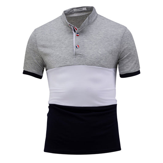 Playera Colorblock con Cuello de Pie Manga Corta - Image 14