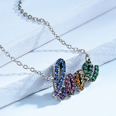Collar de Strass Multicolor Brillante - Image 10