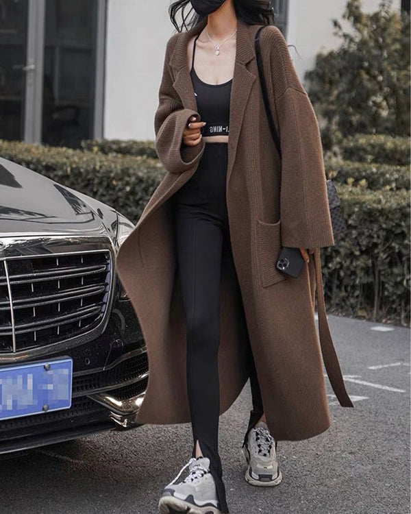 Suéter de Alpaca Tejido a Mano - Abrigo Acogedor Boho para Mujer - Image 5