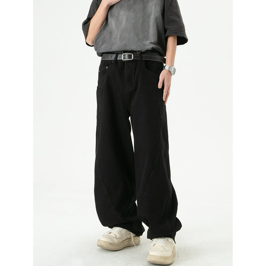 Pantalones Cargo Denim Retro Sueltos de Pierna Ancha - Image 2