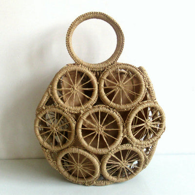 Bolsa Tejida de Papel y Fibra Natural con Asas Diagonales - Image 25