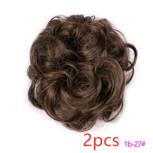 Moño Fluido Rizador con Cordón Ajustable - Extensión de Cabello Sintético - Image 34