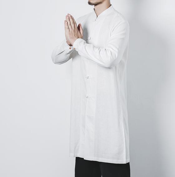 Chaqueta de Botones Lino y Algodón para Hombre