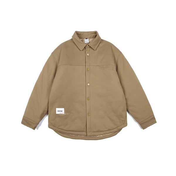 Chaqueta Cálida de Algodón con Bolsillos Dobles para Hombre