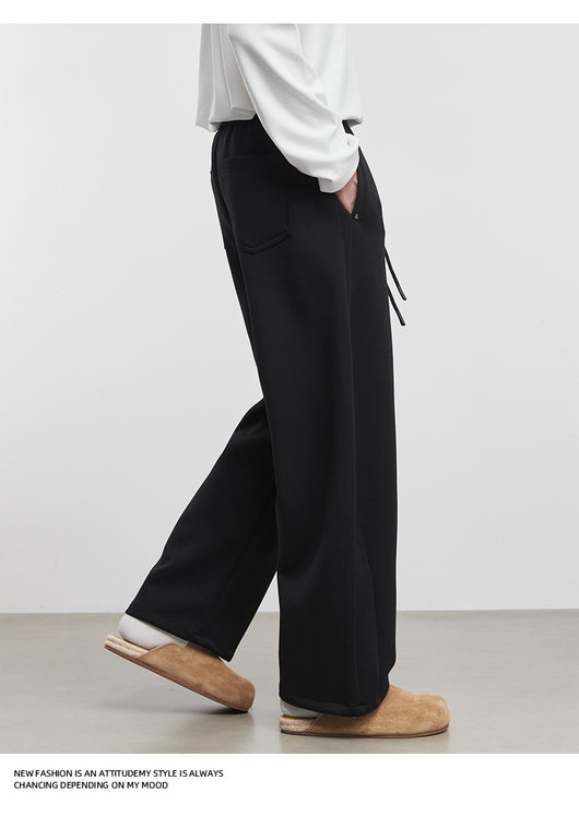 Pantalones de Sudadera Rectos Otoño-Invierno Diseño Ancho y Suelto - Image 14