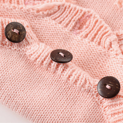 Jumpsuit de Algodón y Lana para Niñas con Diseño Floral - Image 2