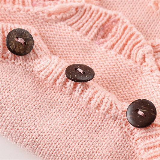 Jumpsuit de Algodón y Lana para Niñas con Diseño Floral
