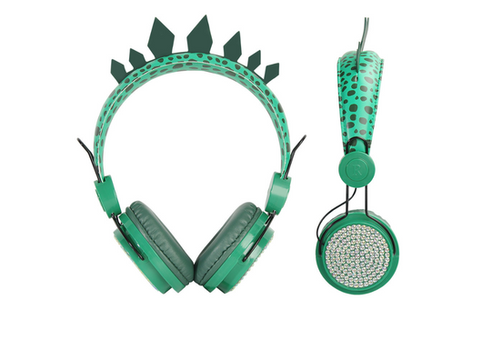 Auriculares Infantiles Dinosaurio Verde