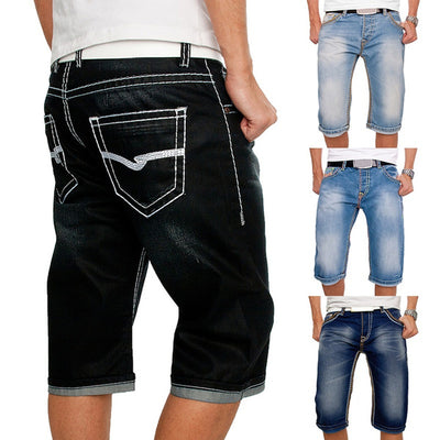 Pantalones de Mezclilla Casual para Hombre con Bolsillos Funcionales - Estilo Europeo y Americano - Image 4