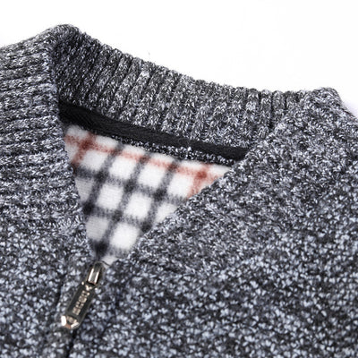 Cardigan de Cuello Alto para Hombre - Suéter Elegante de Manga Larga - Image 10