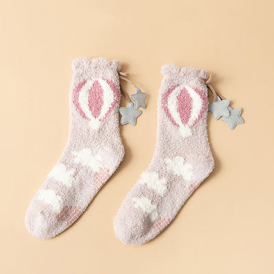 Calcetines Térmicos Gruesos para Mujer Estilo Coreano con Forro Polar - Image 17