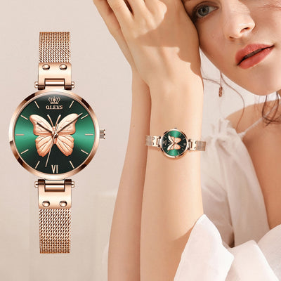Reloj de Cuarzo Resistente al Agua para Mujer