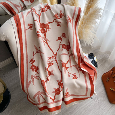 Bufanda Floral de Invierno Premium - Elegancia para la Temporada Fría - Image 9