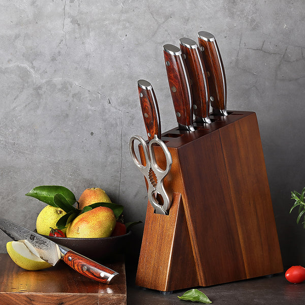 Juego de 7 Cuchillos Damasco Premium para Cocina