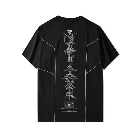 Camiseta Suelta Hombre Manga Corta con Estampado Personalizado - Image 3