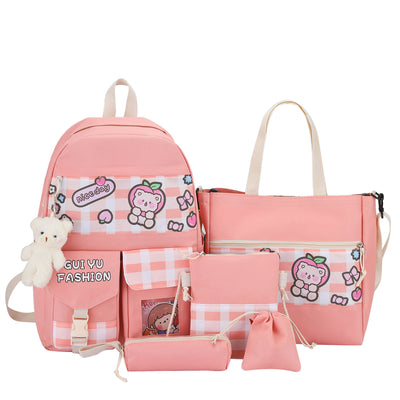 Mochila Escolar 5 en 1 de Gran Capacidad para Primaria y Secundaria - Image 6