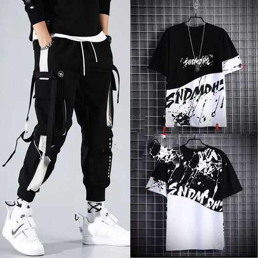 Conjunto Deportivo Hip-hop para Hombre con Capucha - Overol Holgado de Dos Piezas - Image 13