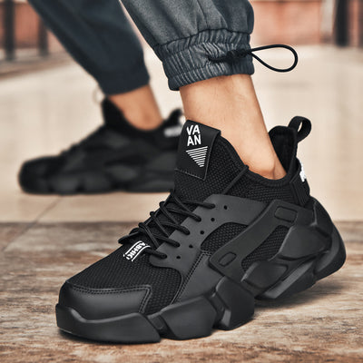 Zapatillas Deportivas Blancas Transpirables con Malla Tejida y Suela Reforzada - Image 10