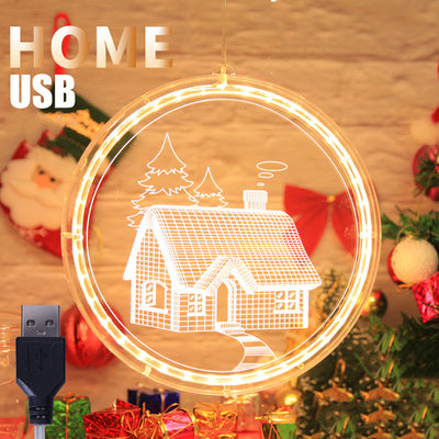 Lámpara Colgante 3D LED Navideña para Decoración del Hogar - Image 25