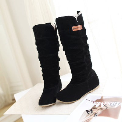 Botas Martin de Ante para Mujer - Caña Plana con Suela Cómoda - Image 5