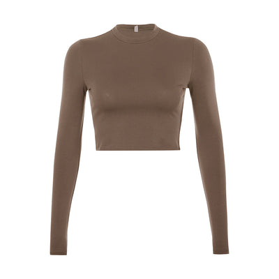 Blusa Ajustada Unicolor Versátil para Mujer - Image 20