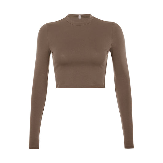 Blusa Ajustada Unicolor Versátil para Mujer - Image 20