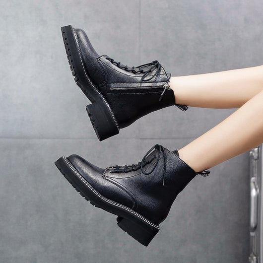 Botas Martin Plataforma para Mujer - Estilo Motociclista Robusto - Image 4