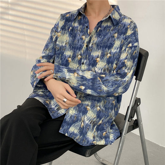 Camisa Casual Estampada de Temperamento para Hombre - Image 11