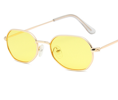 Gafas de Sol Poligonales Irregulares con Lente Marina Colorida para Hombre - Image 12