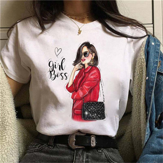 Playera Blanca Estampada para Mujer - Image 28