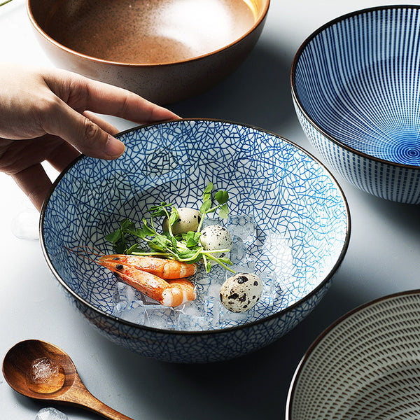 Tazón de Cerámica Japonesa para Ramen y Sopas