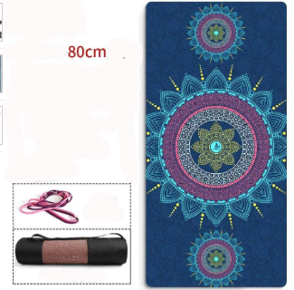 Tapete de Yoga Antideslizante para Principiantes - Caucho Natural
