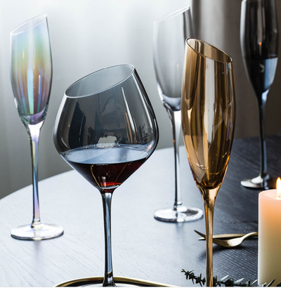 Copa de Vino Cristal Premium con Boca Oblicua - Juego de Copas para Vino Tinto y Champagne - Image 19