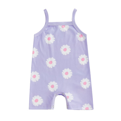 Enterizo Infantil Estampado Floral con Tirantes - Image 8