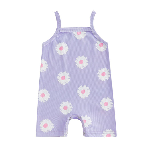Enterizo Infantil Estampado Floral con Tirantes - Image 8