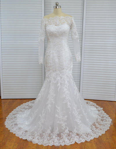 Vestido de Novia Asimétrico con Cola Elegante - Image 11