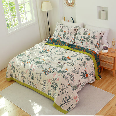 Juego de Cama Tres Piezas en Gasa de Algodón Multifuncional - Image 4