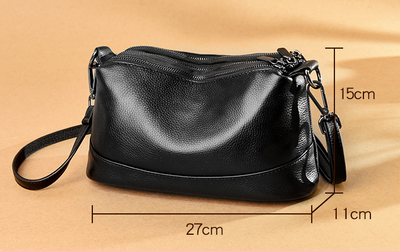 Bolso Bandolera de Cuero Genuino para Mujer - Diseño Monocapa Elegante - Image 14
