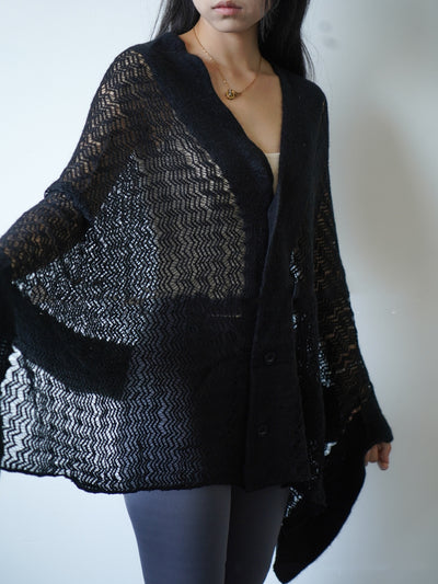 Cardigan Calado Tipo Chal - Estilo de Blogueras Europeas y Americanas - Image 11