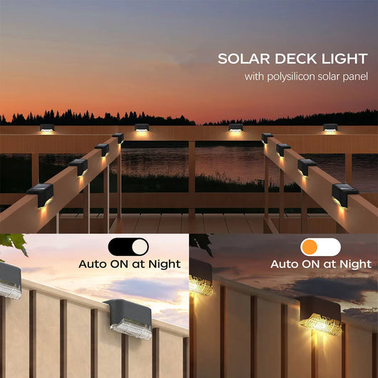 4 Luces LED Solares para Escaleras y Terrazas - Iluminación Exterior Automática - Image 10