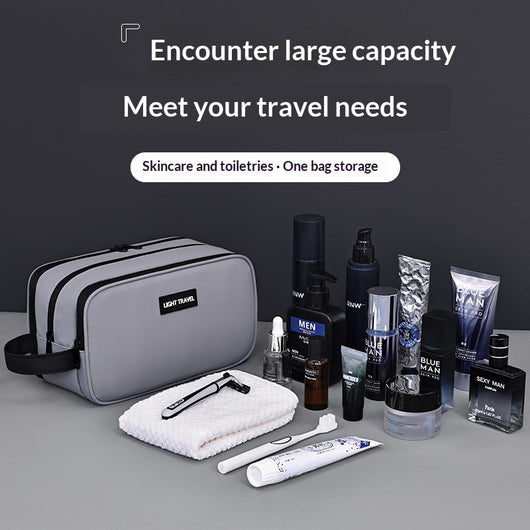 Neceser de Viaje Hombre Tres Compartimentos - Organizador Premium de Cosméticos - Image 4