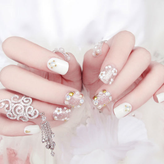 Uñas Postizas Estilo Revista - Diseño Novia Elegante - Image 8