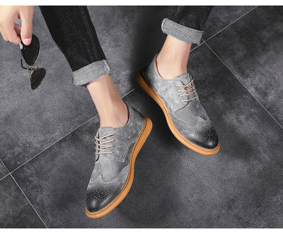 Zapatos Formales de Cuero Genuino para Hombre - Diseño Retro con Cordones - Image 27